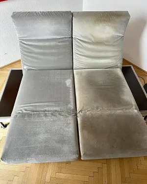 Ergebnis der Polsterreinigung Sofa